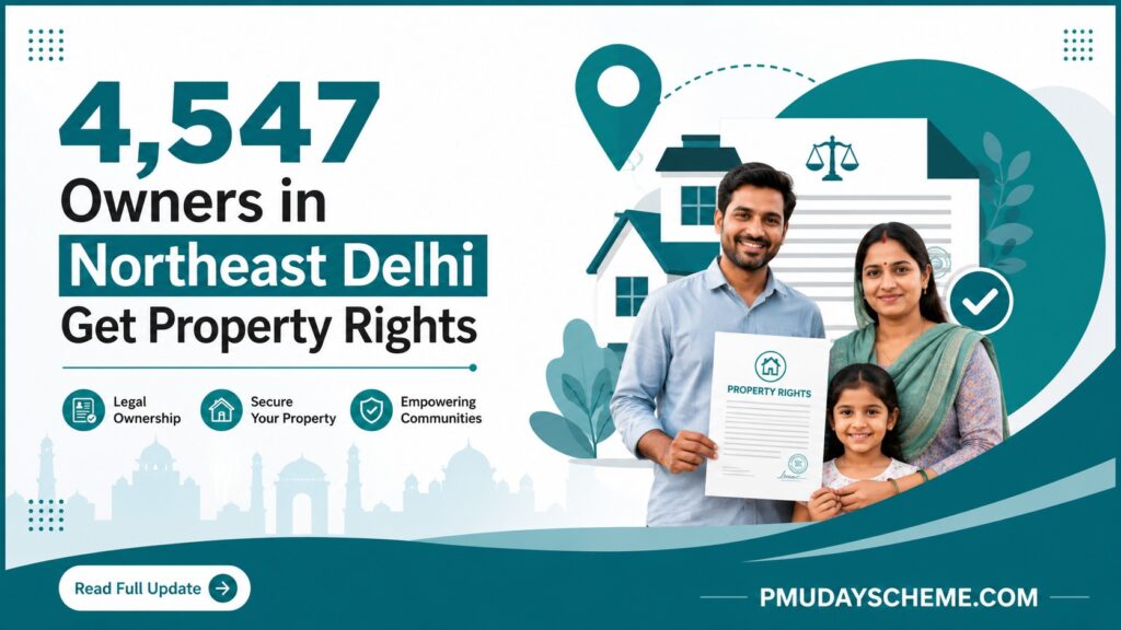 4547 Owners in Northeast Delhi Get Property Rights Full PMUDAY Update